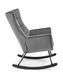 CentrMebel | Кресло-качалка BAZALTO (серый) 11