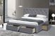 CentrMebel | Кровать с ящиками BETINA серый 160 x 200 см 14