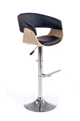CentrMebel | Барний стілець H-45 (дуб світлий / чорний) 3