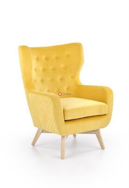 CentrMebel | Крісло для відпочинку MARVEL (жовтий/натуральний) 1