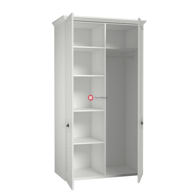 CentrMebel | Шкаф гардеробный MARIDA MDNS929 U42 (белый| матовый) 2