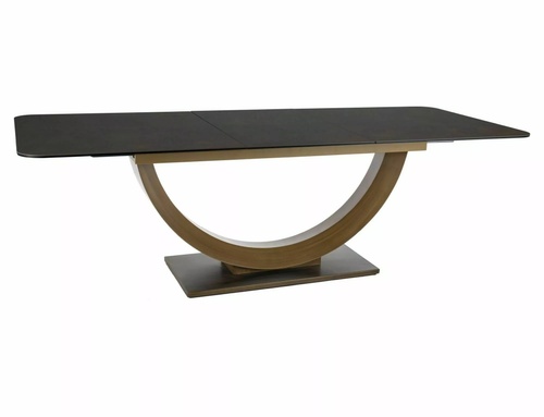 CentrMebel | Стол обеденный прямоугольный раскладной керамический WILSON CERAMIC 180(240)х95 (коричневый) 1