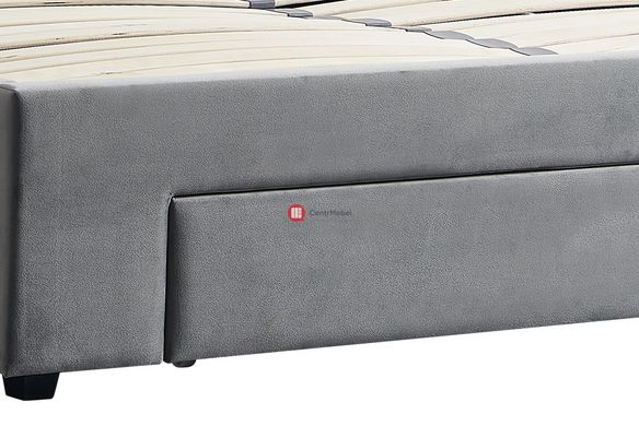 CentrMebel | Кровать BECKY 160х200 (серый) 6
