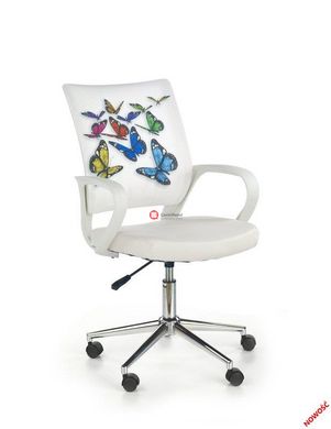 CentrMebel | Детское кресло IBIS Бабочки (белый) 1