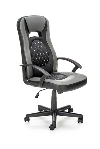 CentrMebel | Кресло руководителя офисное CASTANO (серый/черный) 1