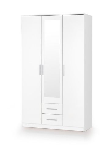 CentrMebel | Шкаф LIMA S-3 (белый с зеркалом) 1
