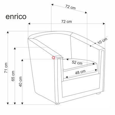 CentrMebel | Крісло для відпочинку ENRICO (зелений) 12
