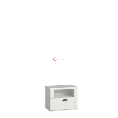 CentrMebel | Тумба приліжкова MARIDA MDNK013 U42 (білий| матовий) 1