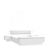 CentrMebel | Комплект (Ліжко 1,6 + 2 тумби+пуфік) STARLET WHITE STWL163 (V29 Білий) 1