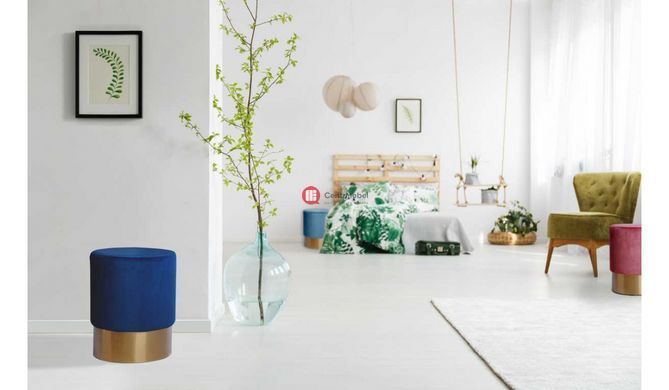 CentrMebel | Пуф Oskar TD110 Dark blue (синій) 2