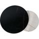 CentrMebel | Комплект журнальних столів круглих керамічних FERRANTE A Чорний мармур + Білий иармур 5