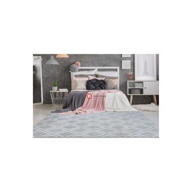 CentrMebel | Килим Monroe 300 romb Grey/Blue 80х150 (сірий; блакитний) 2