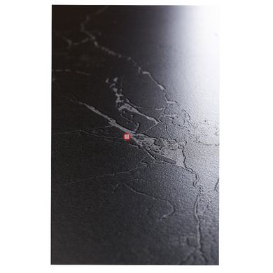 CentrMebel | Стол обеденный прямоугольный раскладной керамический Palermo Black Marble 140(200)х90 (черный мрамор) 6
