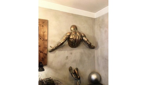 Настінна скульптура Wall art man (мідний)