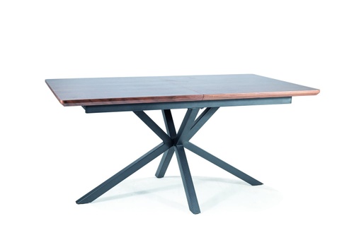 CentrMebel | Стол обеденный прямоугольный раскладной шпонированный 160(200)X90 LOGAN (орех) 1