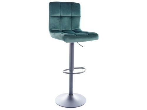 CentrMebel | Барний стілець C105 VELVET (зелений) BLUVEL 78 1