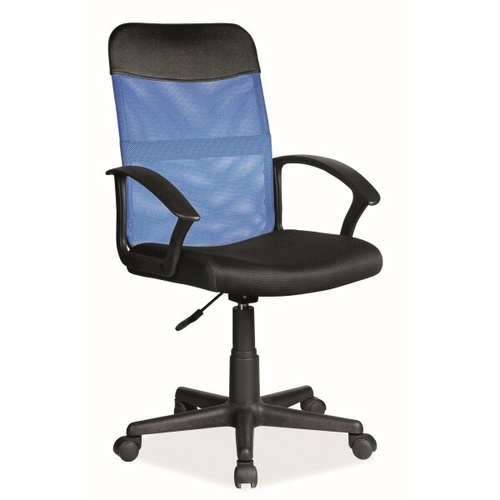 CentrMebel | Крісло офісне Q-702 світло-синій / чорний 1