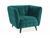 CentrMebel | Крісло CASTELLO 1 VELVET (бірюза) BLUVEL 85 1