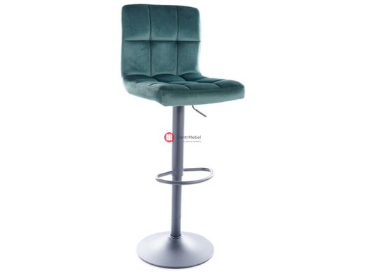 CentrMebel | Барный стул C105 VELVET (зеленый) BLUVEL 78 1