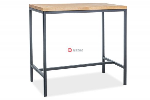 CentrMebel | Барний стіл METRO (дуб| чорний) 1