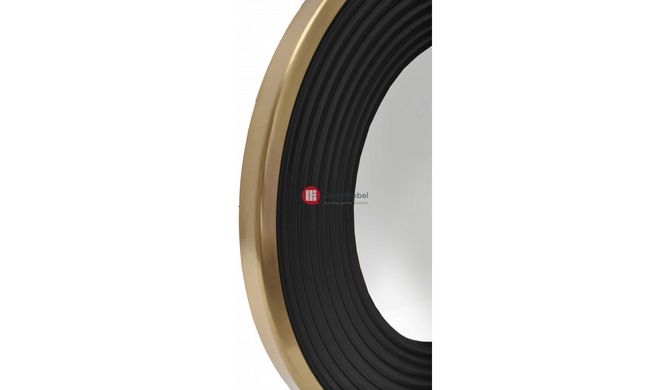 CentrMebel | Настінне дзеркало Round 725 Gold/Black Ø 38cm 2