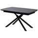 CentrMebel | Стол обеденный прямоугольный раскладной керамический Palermo Black Marble 140(200)х90 (черный мрамор) 8