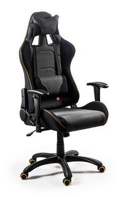 CentrMebel | Крісло геймерське EVOLVE PRO Gaming (сірий, чорний) 13