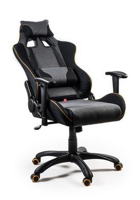 CentrMebel | Крісло геймерське EVOLVE PRO Gaming (сірий, чорний) 3