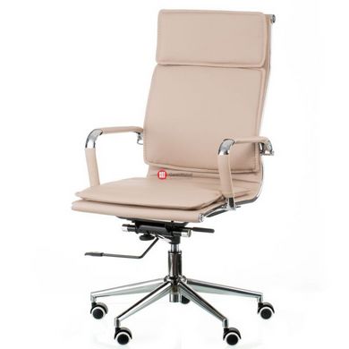 CentrMebel | Кресло офисное Solano 4 artleather beige( Е5852) 2