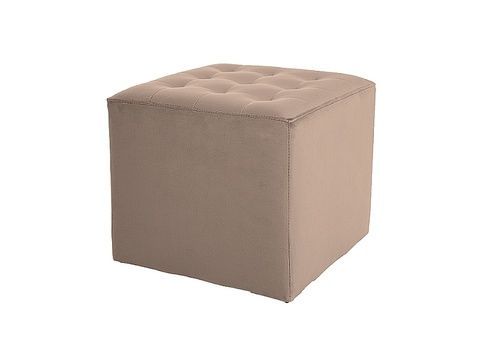 CentrMebel | Пуф LORI VELVET (бежевый) BLUVEL BLUVEL 28 1