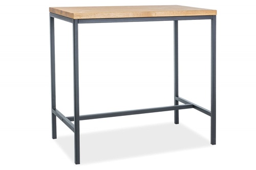 CentrMebel | Барний стіл METRO (дуб натуральний| чорний) 1