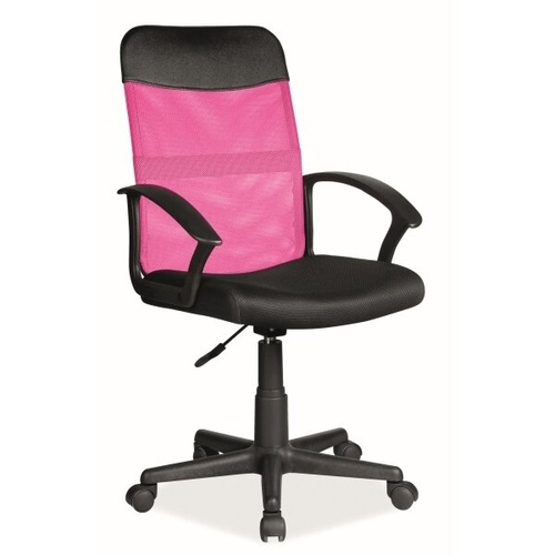 CentrMebel | Крісло офісне Q-702 рожевий / чорний 1