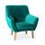 CentrMebel | &nbsp;Крісло NORDIC 1 VELVET, бірюзовий 1