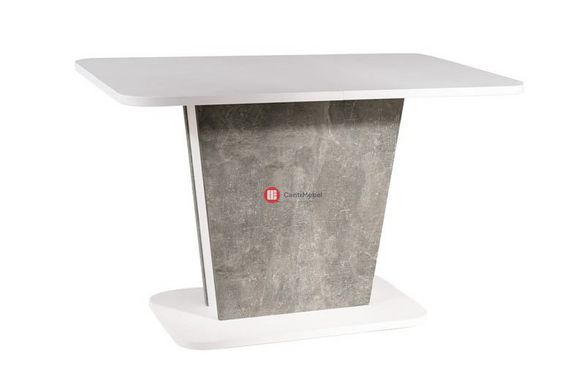 CentrMebel | Стол обеденный прямоугольный раскладной из ЛДСП CALIPSO 110(145)х68 (белый) 2
