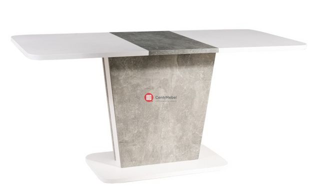 CentrMebel | Стол обеденный прямоугольный раскладной из ЛДСП CALIPSO 110(145)х68 (белый) 1
