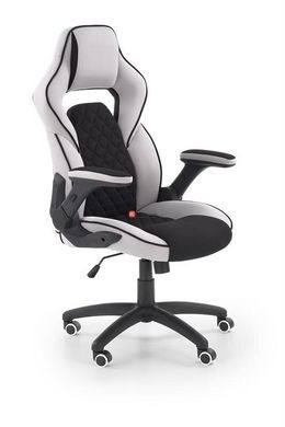 CentrMebel | Кресло компьютерное SONIC (черный/светло-серый) 1