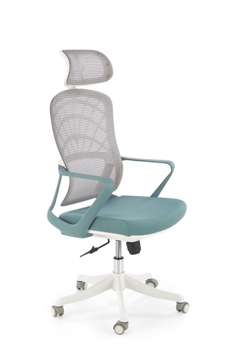 CentrMebel | Офисное кресло для персонала в ткани VESUVIO 2 (бирюза) 1
