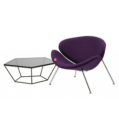 CentrMebel | Foster крісло лаунж (фіолетовий) 4
