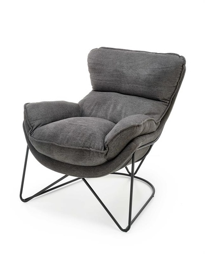 CentrMebel | Кресло для отдыха VOLKER (темно-серый/черный) 1