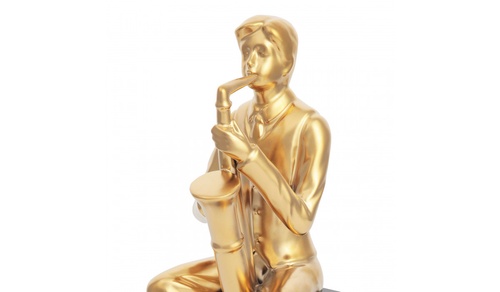 CentrMebel | Скульптура Saxophone Player Gold (золотий) 1