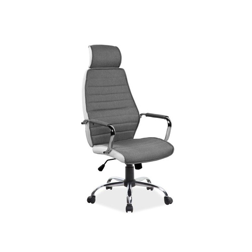 CentrMebel | Крісло офісне Q-035 Сіро / білий 1