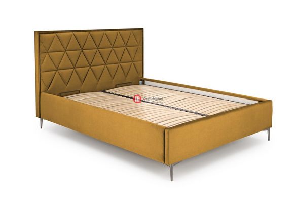 CentrMebel | Кровать двухспальная с подъемным механизмом MODULO 160x200 (желтый) 6