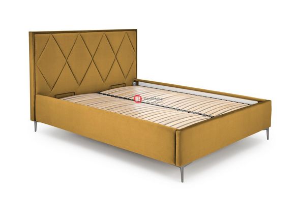 CentrMebel | Кровать двухспальная с подъемным механизмом MODULO 160x200 (желтый) 5