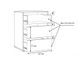 CentrMebel | Комод внутренний 3S к шкафу BELLEVUE TWTK23 (A06 серый) 4