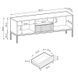 CentrMebel | Тумба под ТВ NOVA RTV RTV-154 (лабрадор/золото) 6