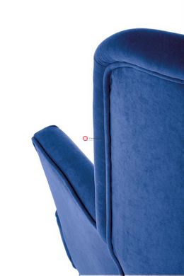CentrMebel | Крісло для відпочинку DELGADO (темно-синій/чорний) 6