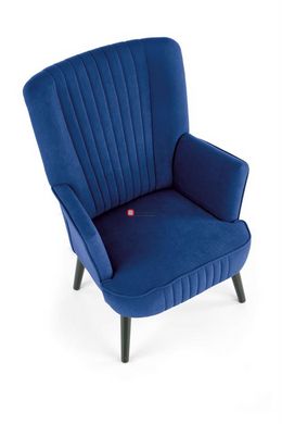 CentrMebel | Крісло для відпочинку DELGADO (темно-синій/чорний) 2