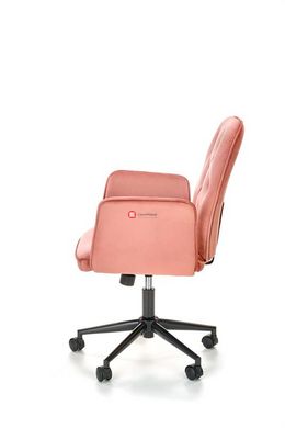 CentrMebel | Кресло офисное для персонала TULIP (розовый/черный) 3
