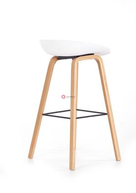CentrMebel | Барный стул H-86 (белый/серый) 8