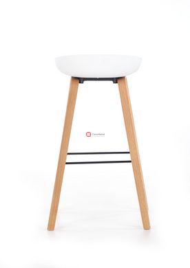 CentrMebel | Барный стул H-86 (белый/серый) 9